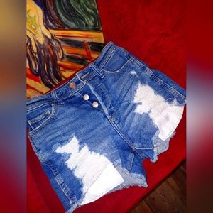 Hollister women's jeans cut off shorts size 00/23